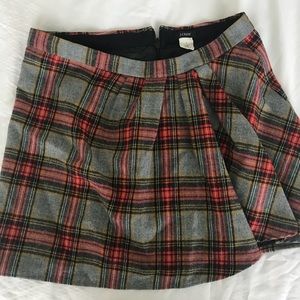 J. Crew plaid skirt